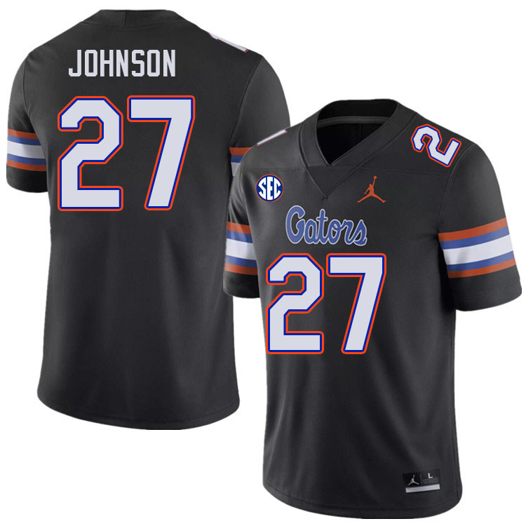 Men #27 Dijon Johnson Florida Gators College Football Jerseys Stitched-Black